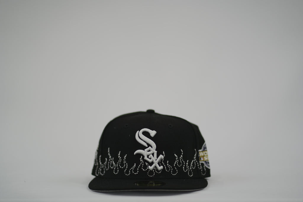 Chicago White Sox Flame Sashiko Fitted Hat 7 1/4