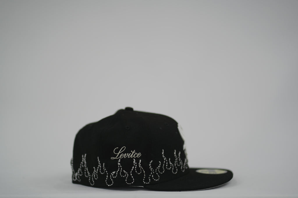 Chicago White Sox Flame Sashiko Fitted Hat 7 1/4