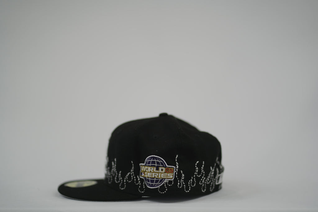 Chicago White Sox Flame Sashiko Fitted Hat 7 1/4