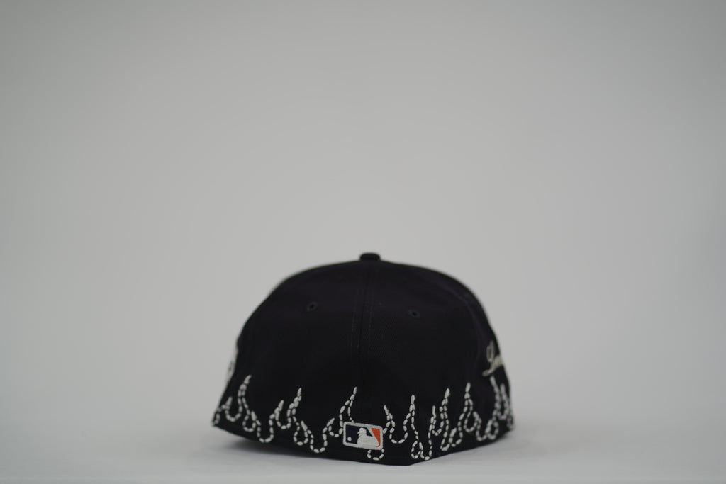 Houston Astros Flame Sashiko Fitted Hat 7