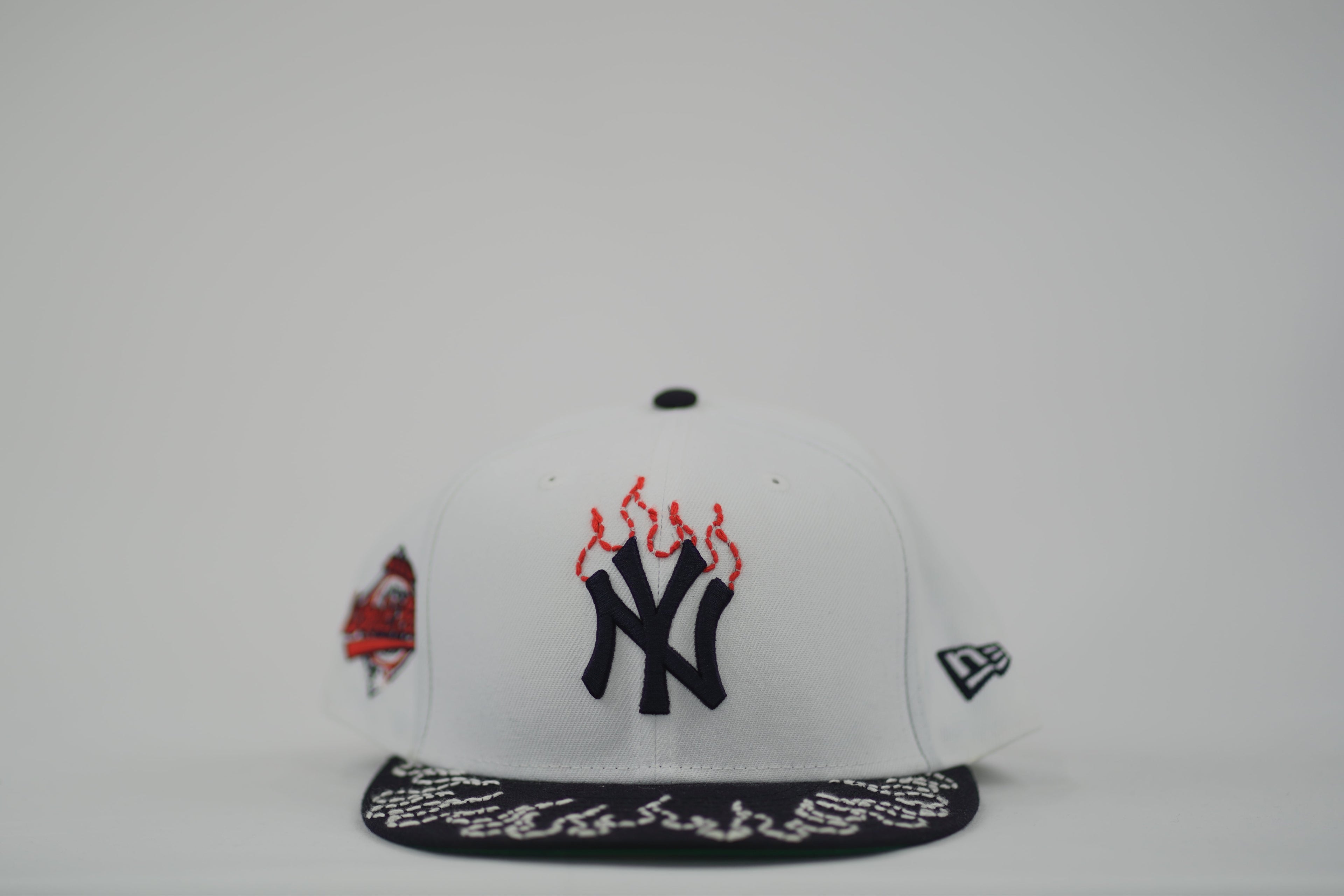 New York Yankees Flame Sashiko Fitted Hat 7 5/8