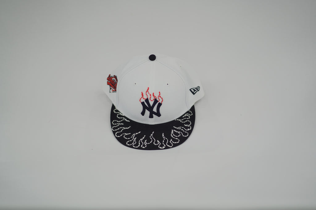 New York Yankees Flame Sashiko Fitted Hat 7 5/8