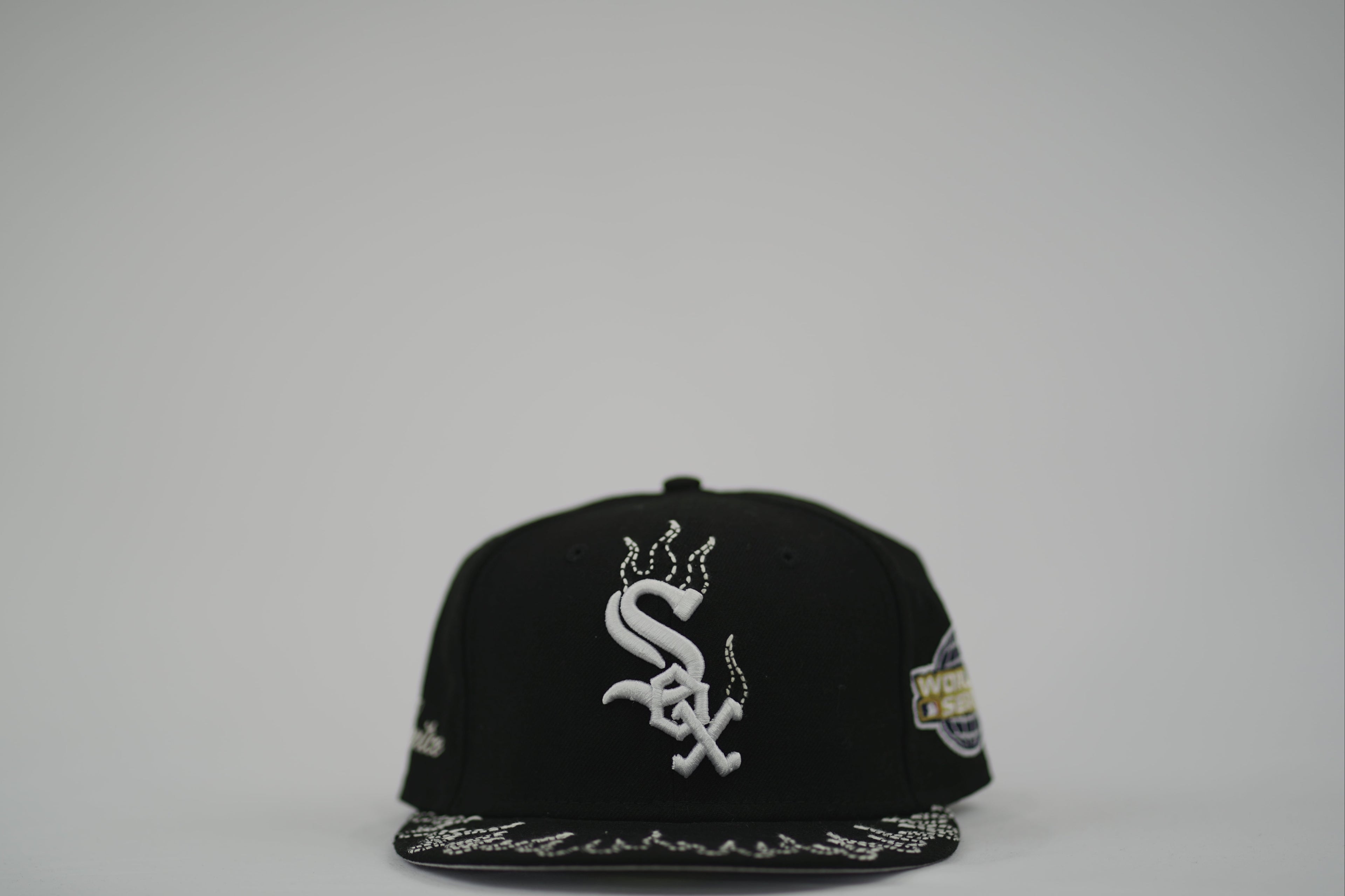 Chicago White Sox Flame Sashiko Fitted Hat 7 5/8