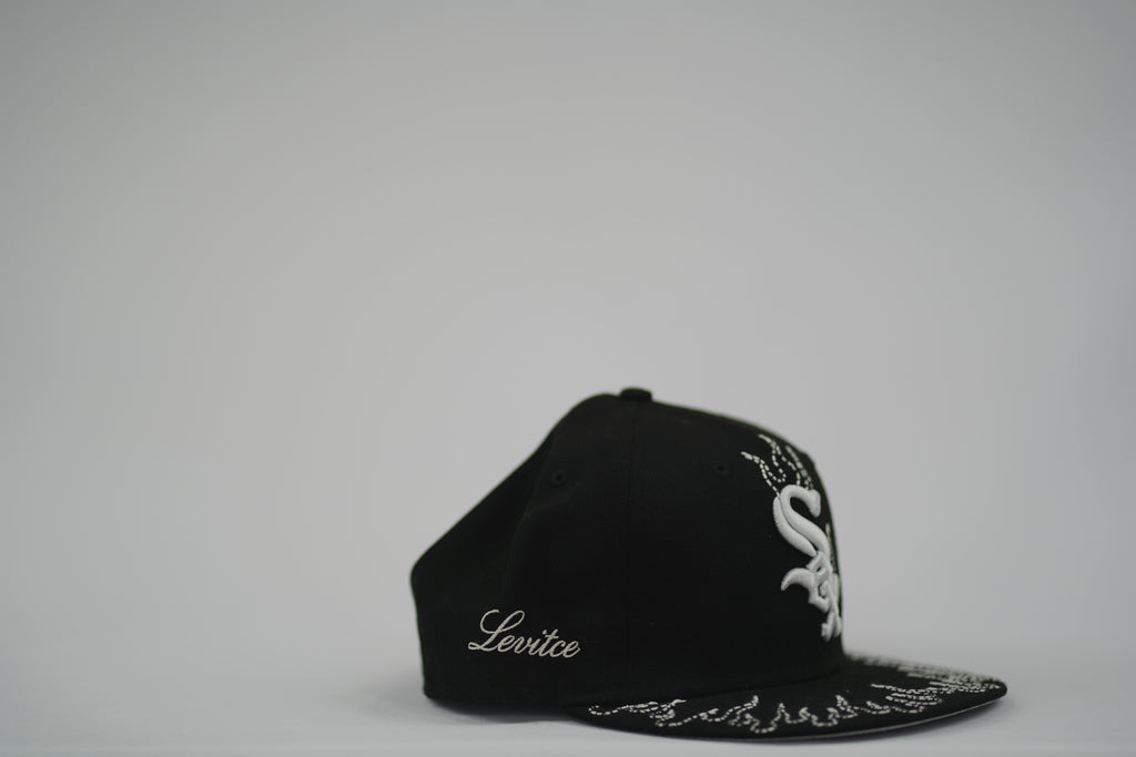Chicago White Sox Flame Sashiko Fitted Hat 7 5/8