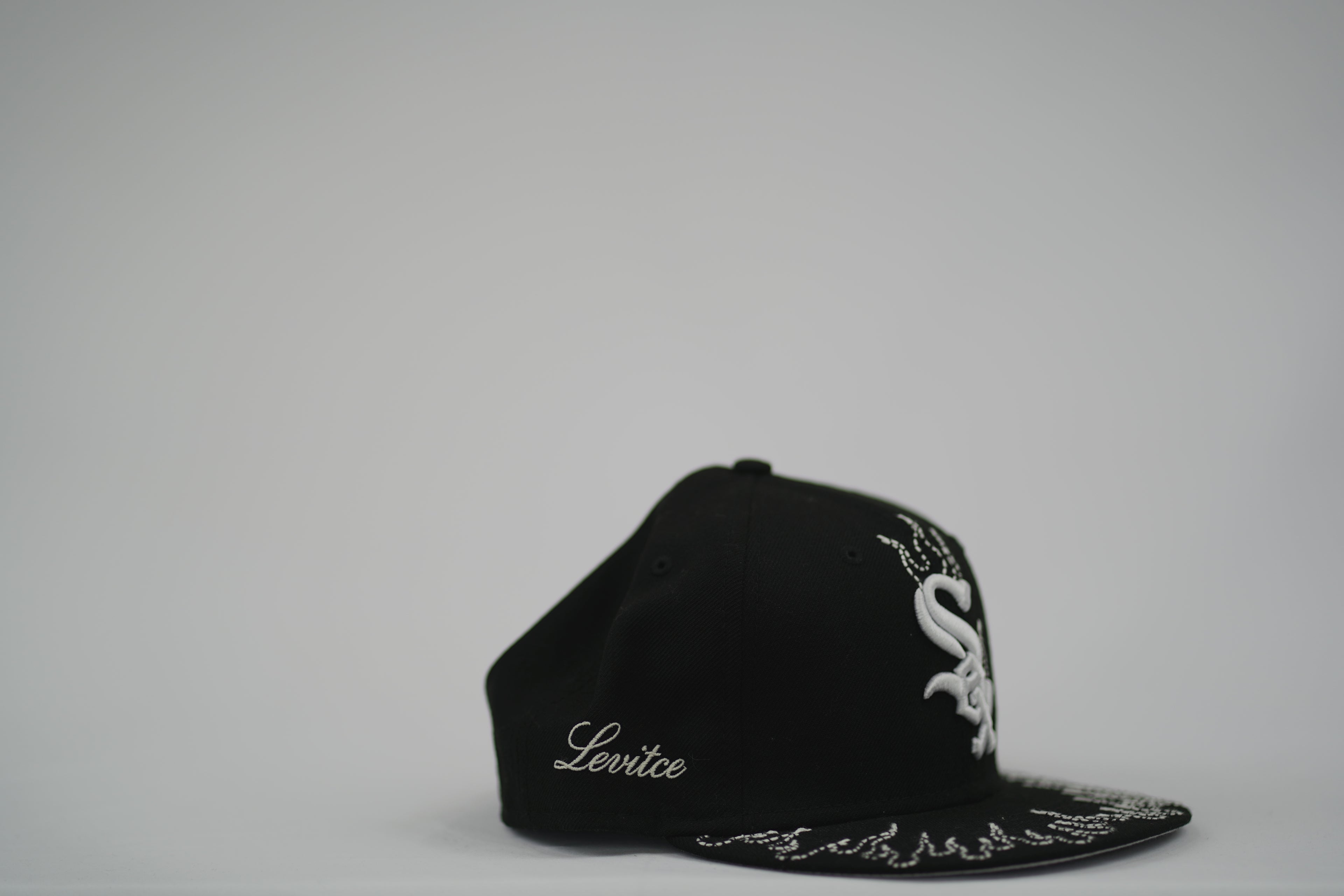 Chicago White Sox Flame Sashiko Fitted Hat 7 5/8