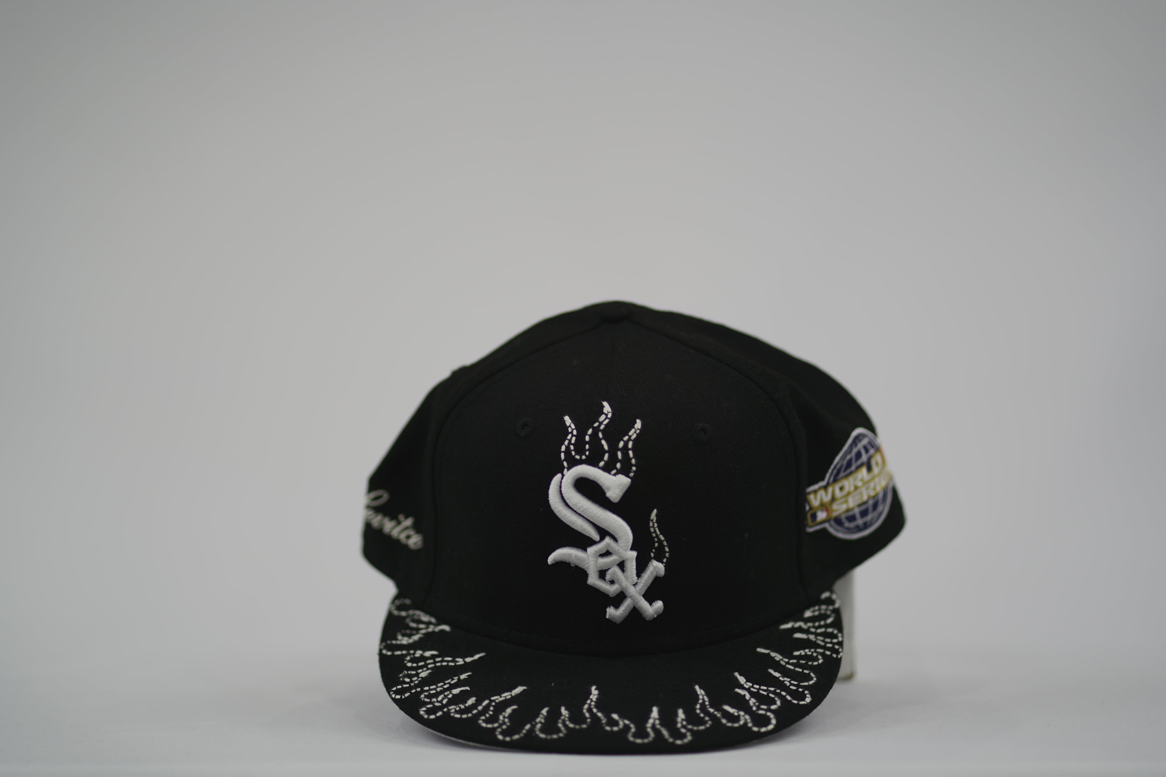Chicago White Sox Flame Sashiko Fitted Hat 7 5/8