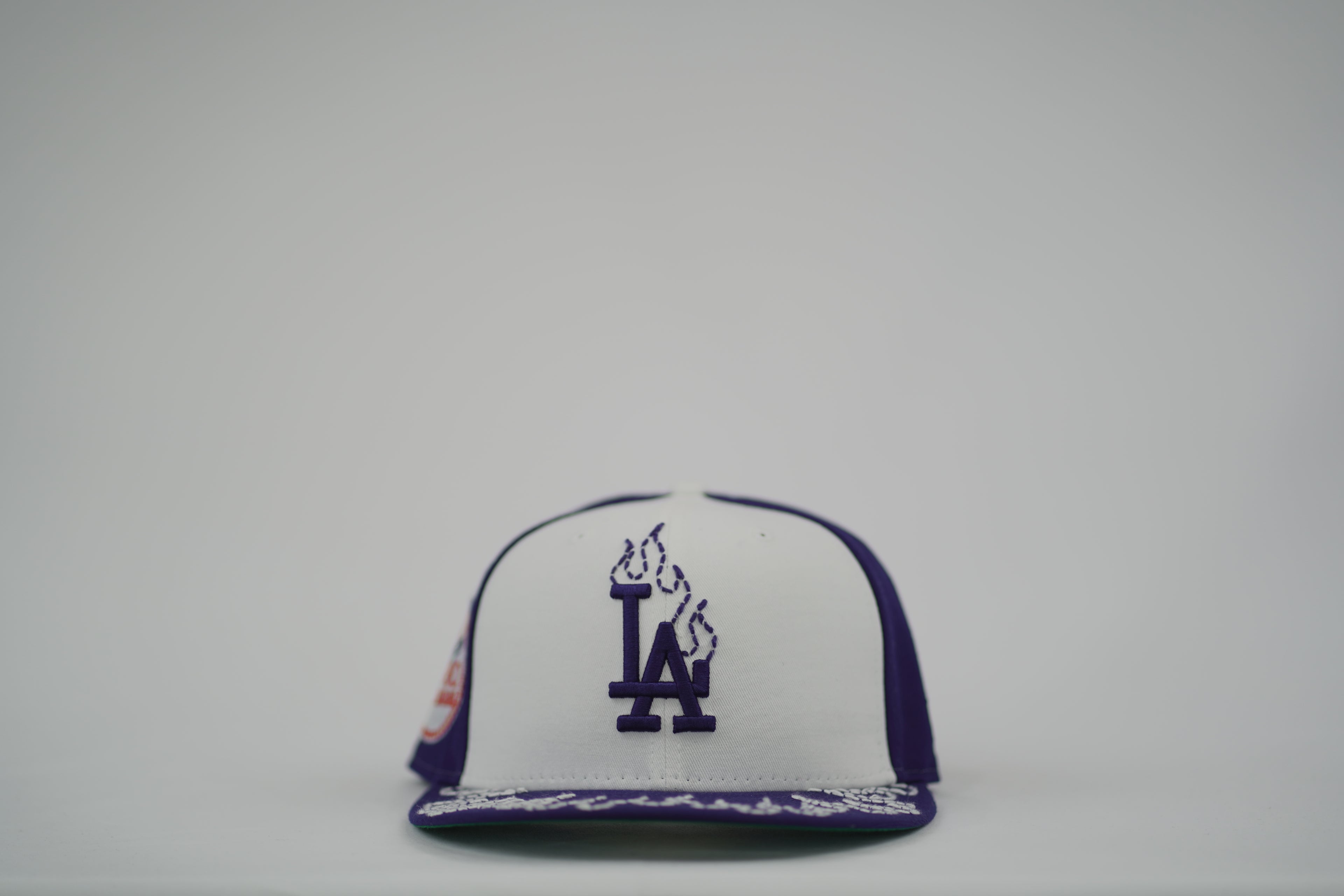 Los Angeles Dodgers Flame Sashiko Fitted Hat 7 1/8