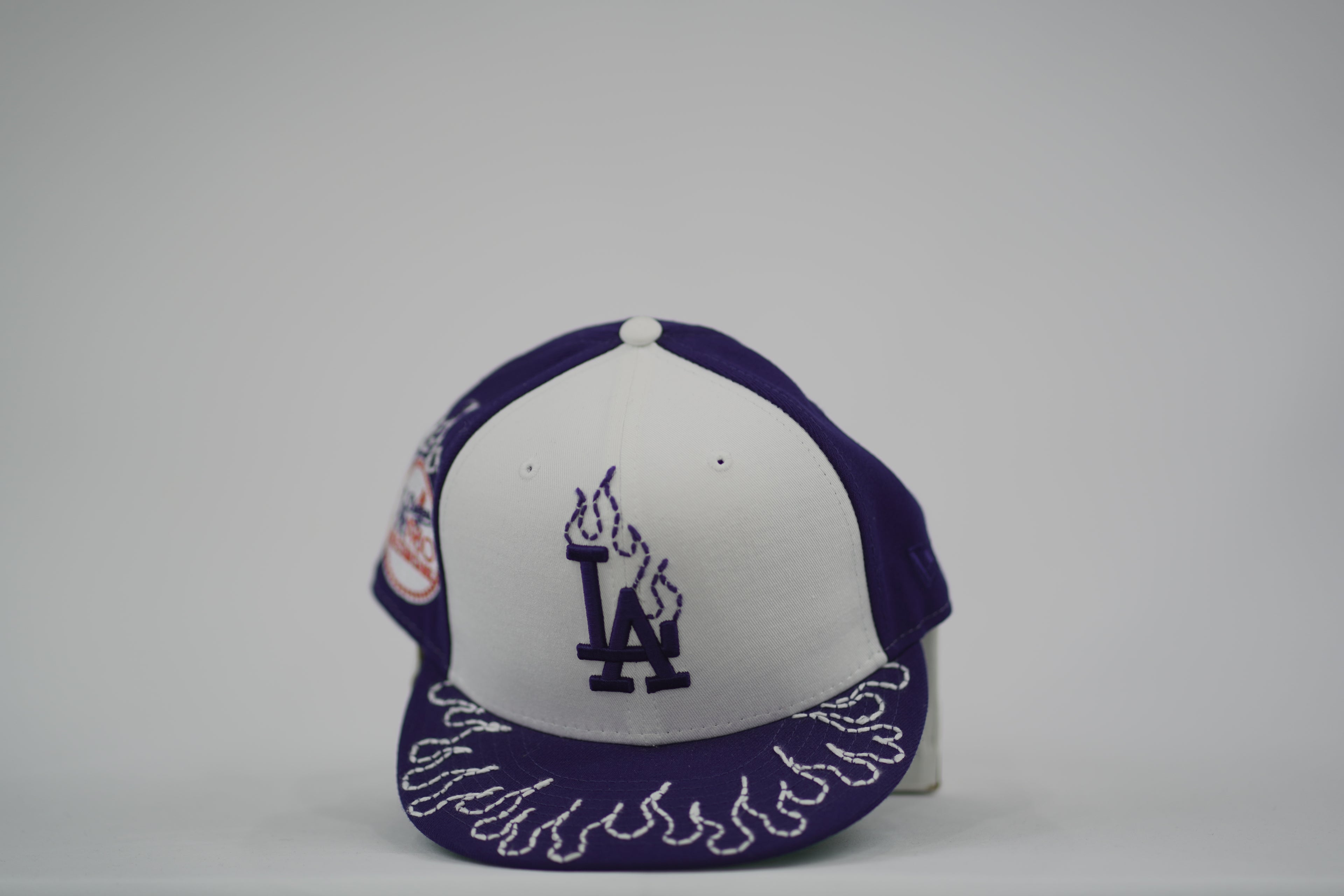 Los Angeles Dodgers Flame Sashiko Fitted Hat 7 1/8