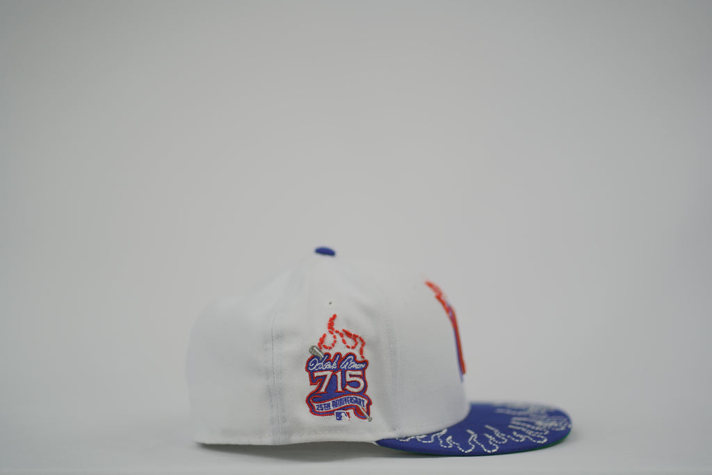 Atlanta Braves Flame Sashiko Fitted Hat 7 1/4