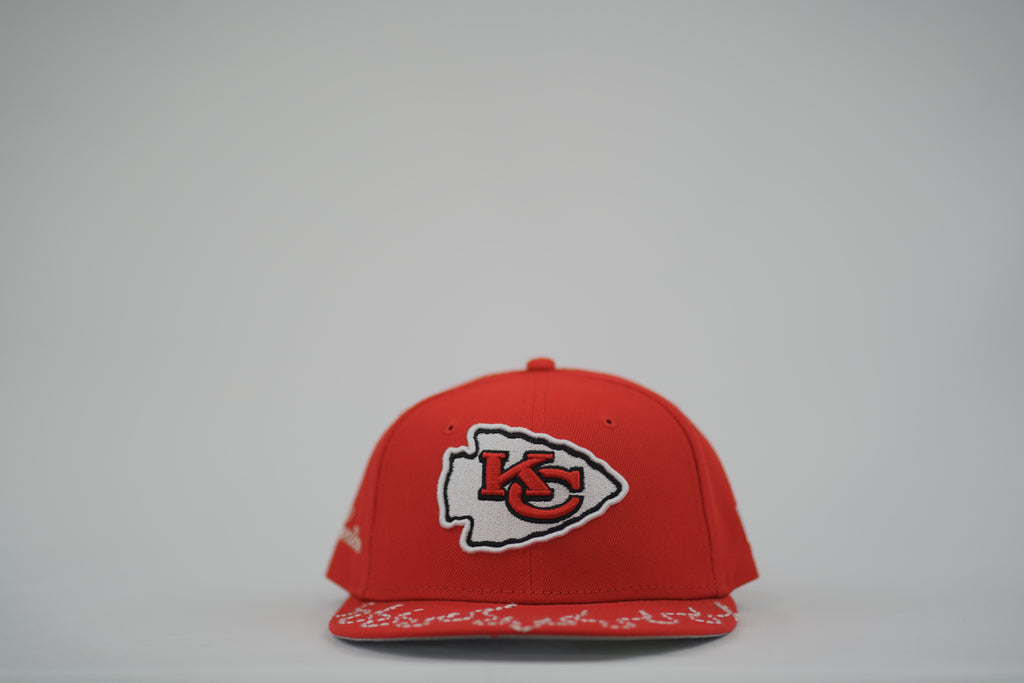 Kansas City Chiefs Flame Sashiko Fitted Hat 7 1/8