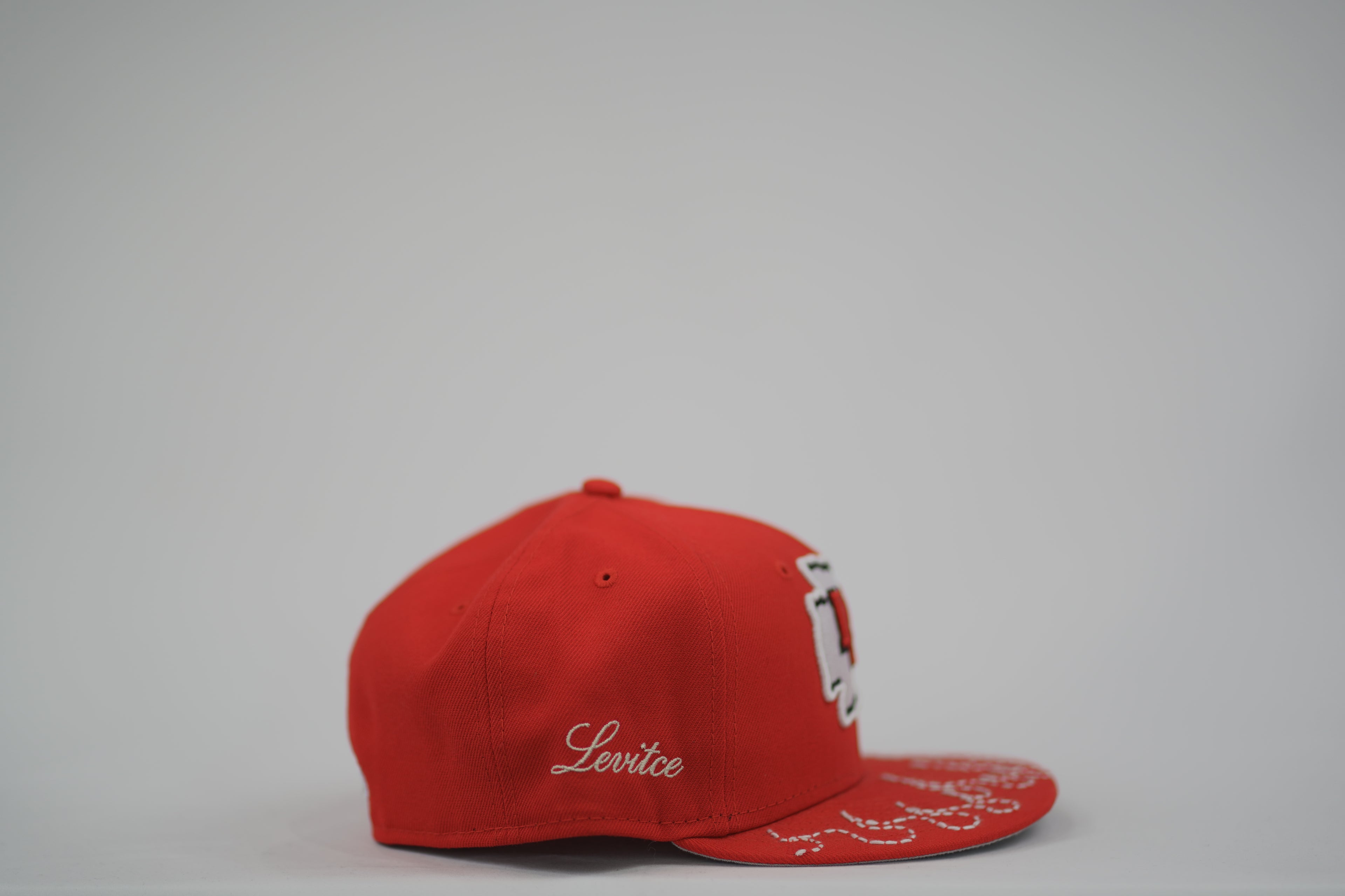 Kansas City Chiefs Flame Sashiko Fitted Hat 7 1/8
