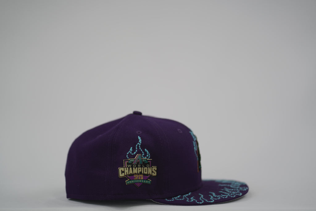 Arizona Diamondbacks Flame Sashiko Fitted Hat 7 3/4