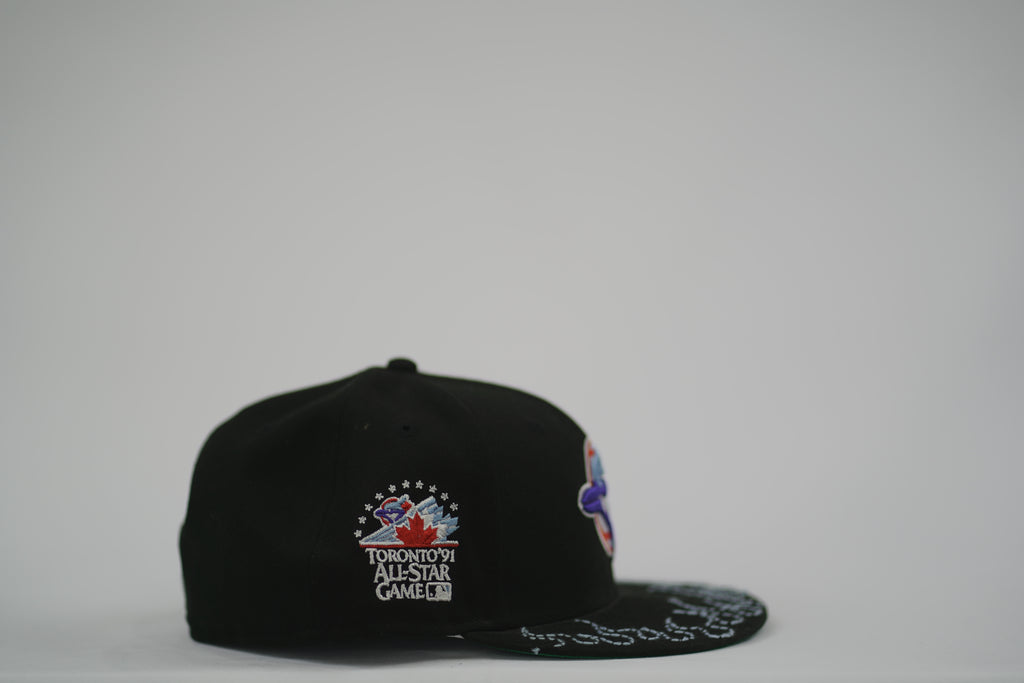 Toronto Blue Jays Flame Sashiko Fitted Hat 7 3/4