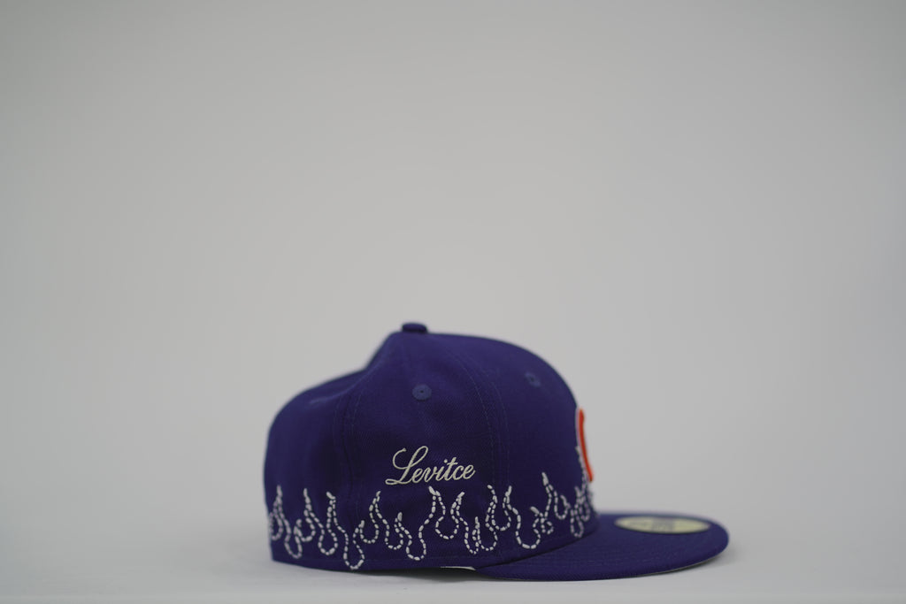 Chicago Cubs Flame Sashiko Fitted Hat 7