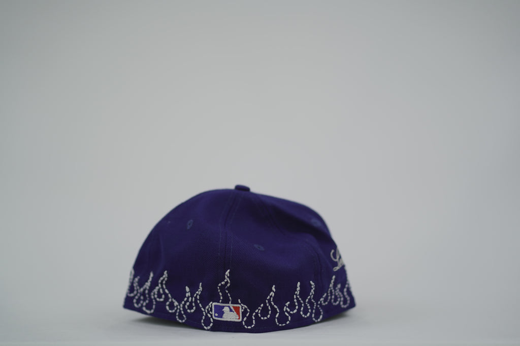 Chicago Cubs Flame Sashiko Fitted Hat 7