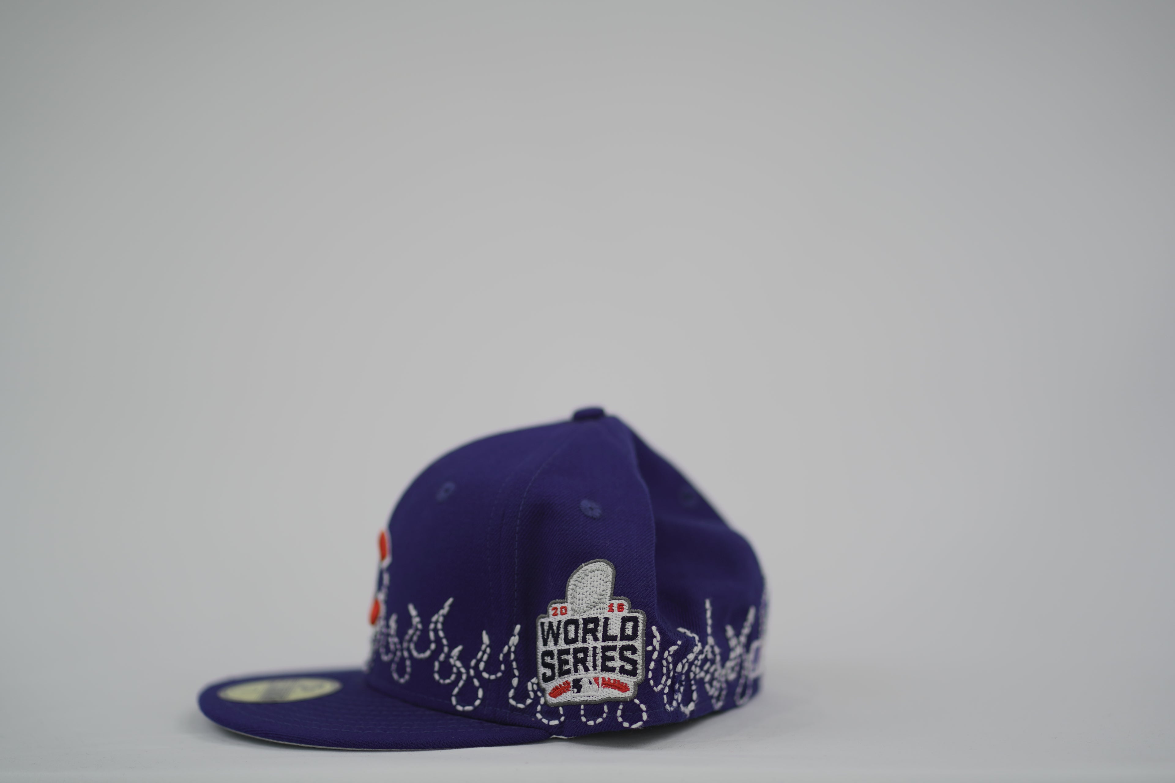 Chicago Cubs Flame Sashiko Fitted Hat 7