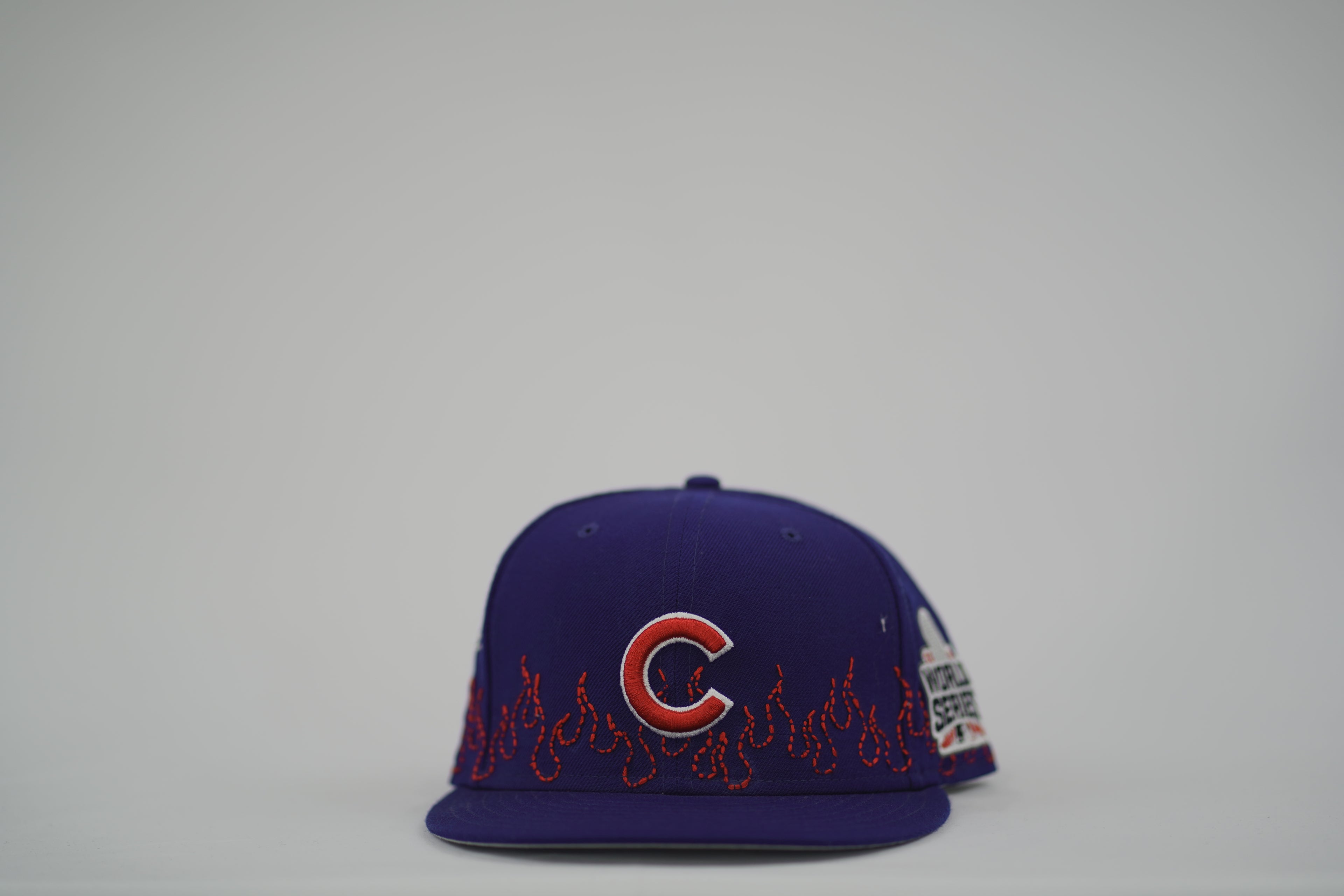 Chicago Cubs Flame Sashiko Fitted Hat 7 1/8