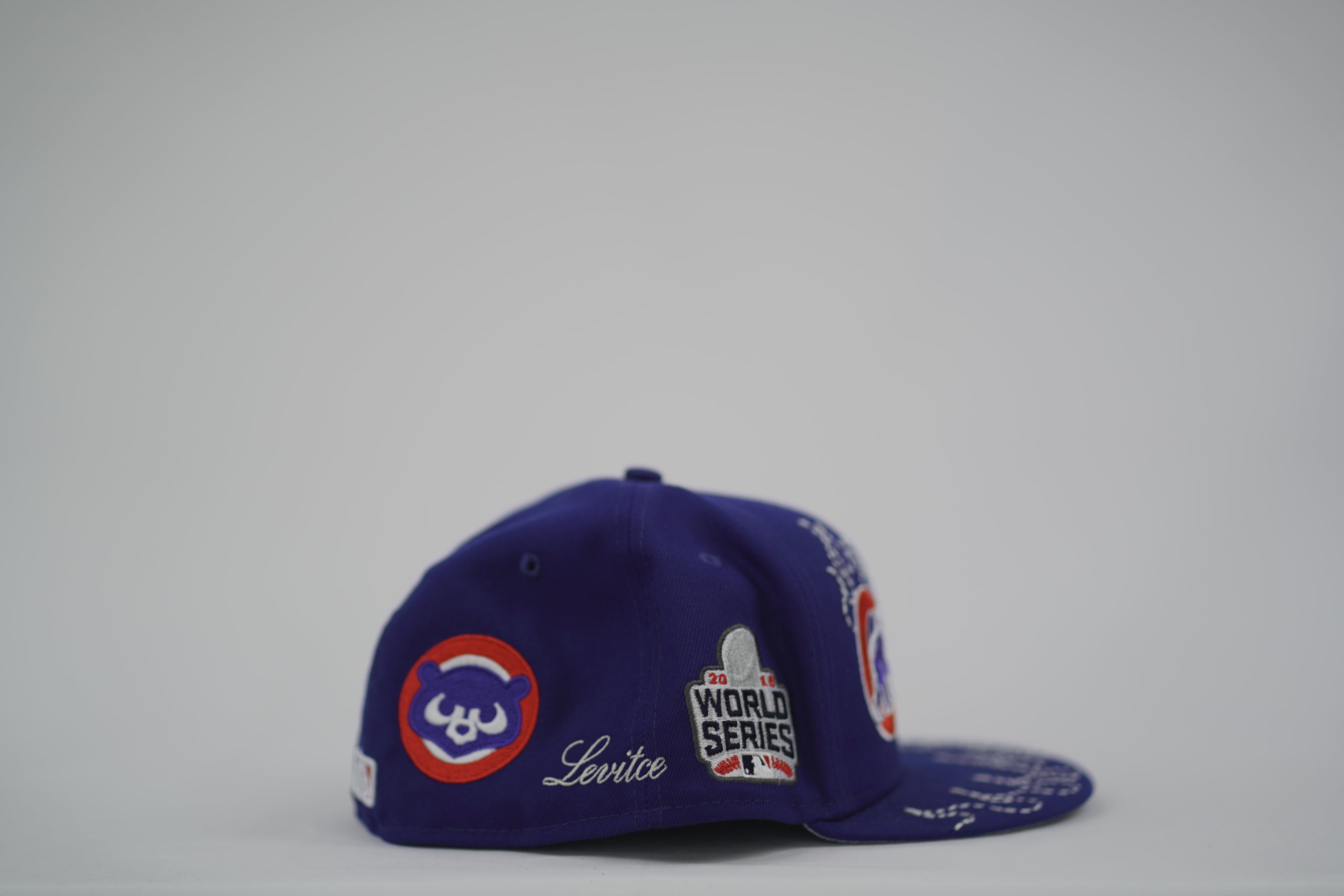 Chicago Cubs Flame Sashiko Fitted Hat 7 3/4