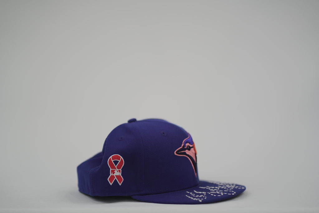 Toronto Blue Jays Flame Sashiko Fitted Hat 7 1/2