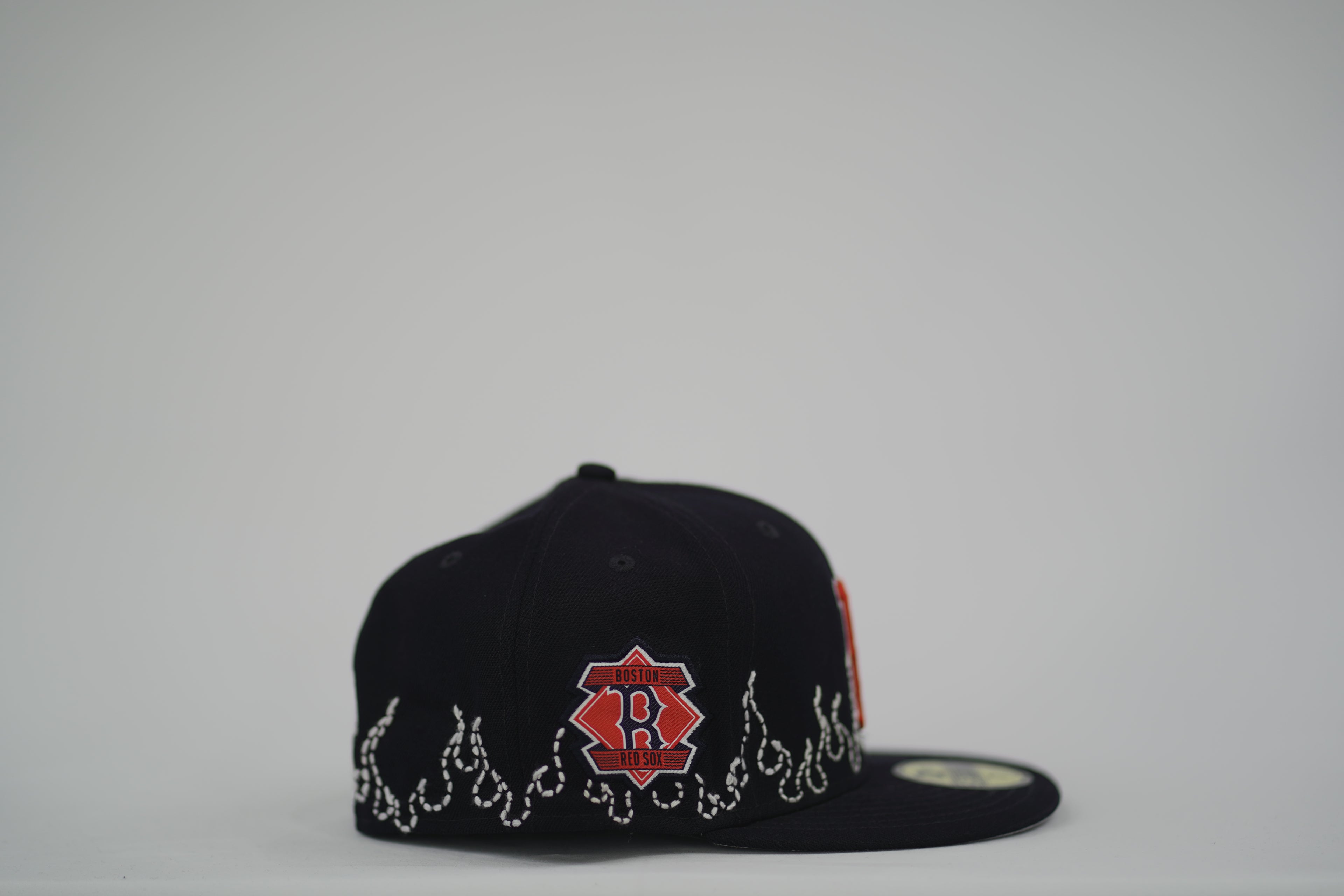 Boston Red Sox Flame Sashiko Fitted Hat 7 1/4