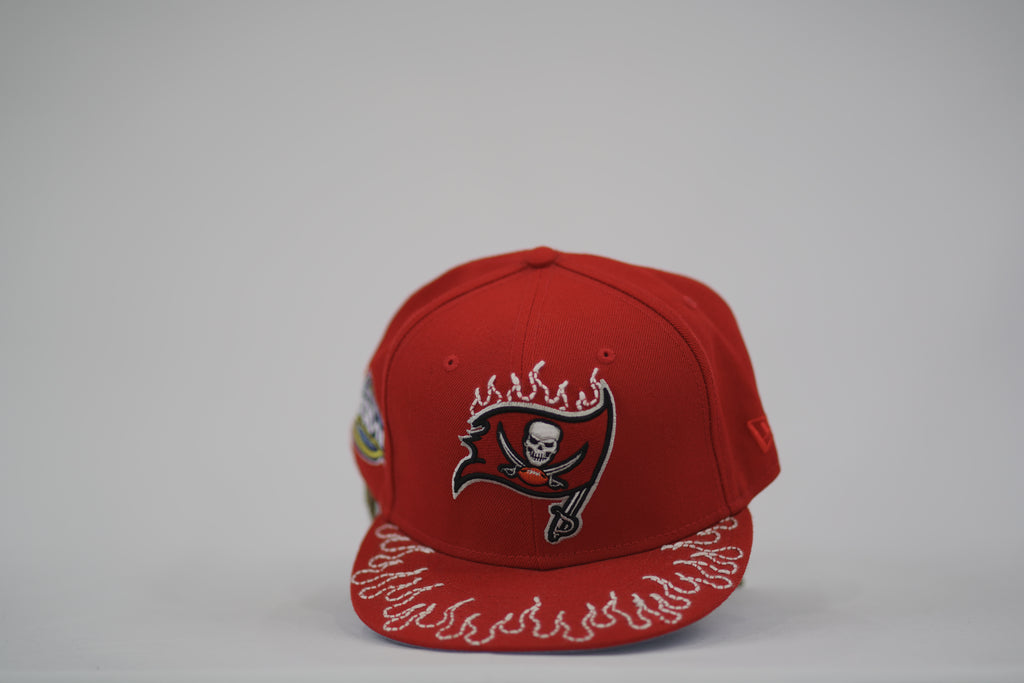 Tampa Bay Buccaneers Flame Sashiko Fitted Hat 7 7/8