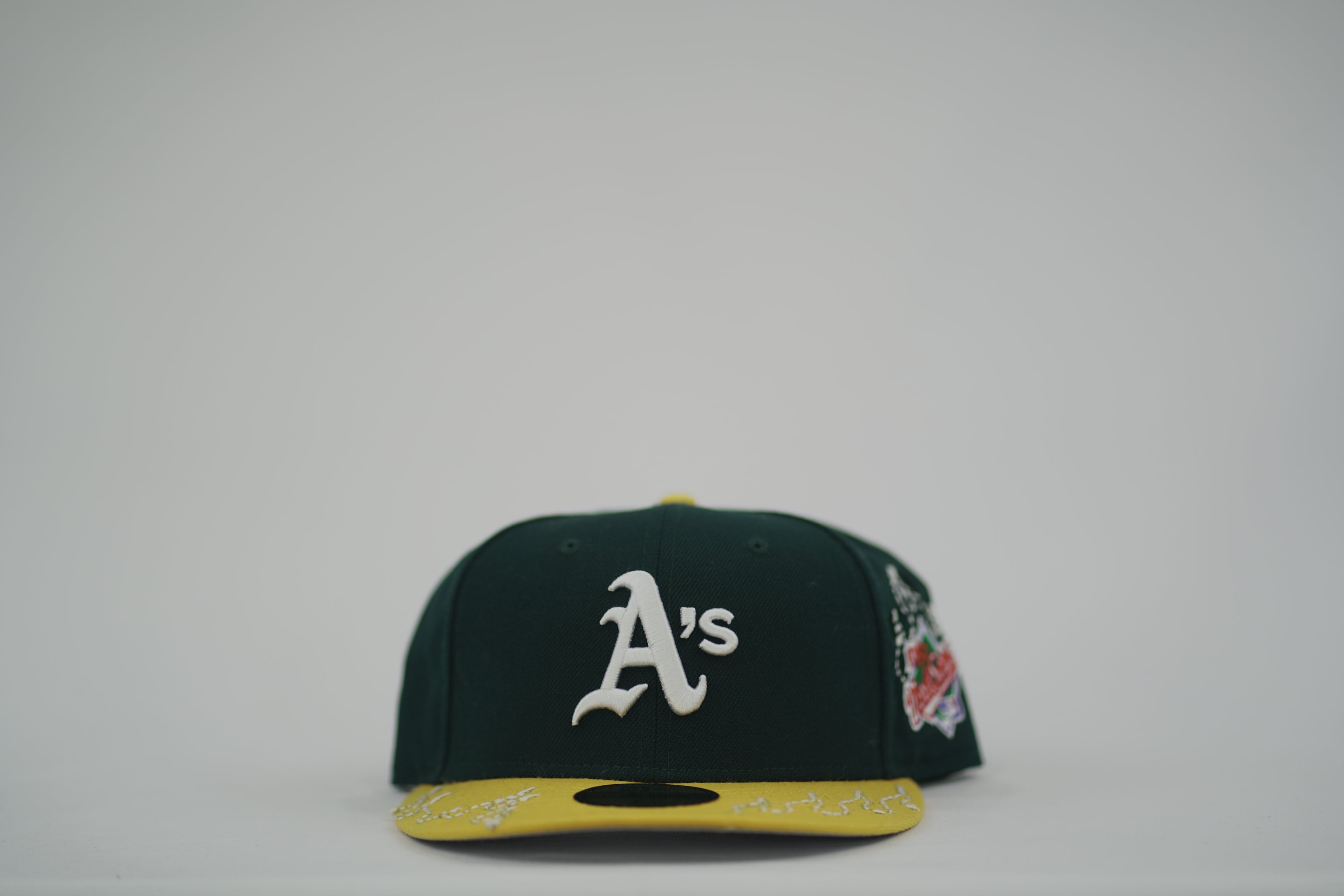 Oakland A's Flame Sashiko Fitted Hat 7 7/8