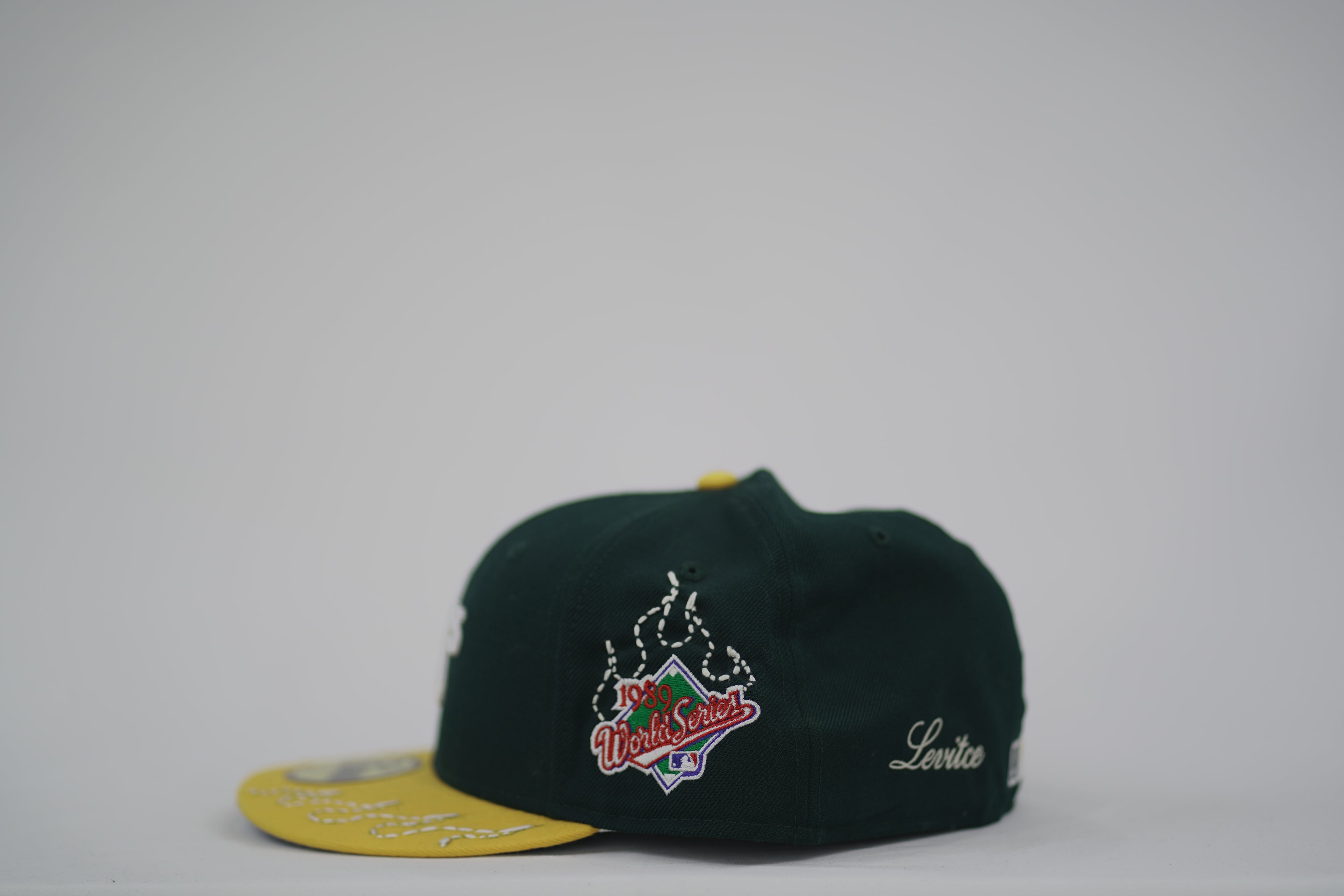 Oakland A's Flame Sashiko Fitted Hat 7 7/8